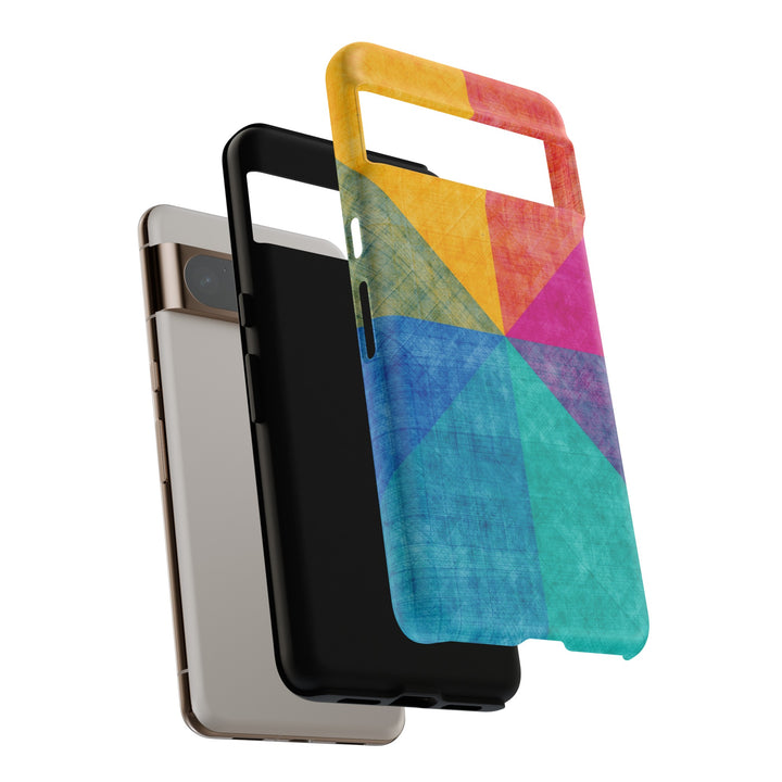 Impact Resistant, Colored Shapes, Cute Phone Cases for Samsung S24, S23, S22, S21, IPhone 15 pro Iphone 14 pro Iphone 13 IPhone 12 Iphone 11 - Studio40ParkLane