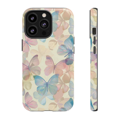 Cute Samsung Case | Cool Iphone Case | Summer Pastel Butterflies, Samsung S24, S23, S22, S21, IPhone 15 Case | Iphone 14 Case, Iphone 13 Case