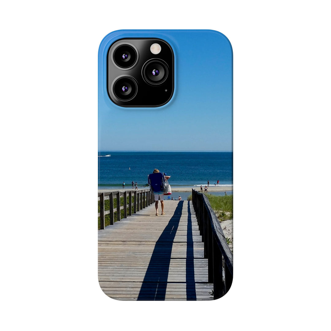 Slim Cute Phone Cases for Iphone - | iPhone 15 Case | iPhone 15 Pro Max Case, Iphone 14 Case, Iphone 14 Pro Max, Iphone 13, Summer Beach Walk - Studio40ParkLane