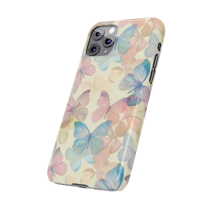 Slim Cute Phone Cases for Iphone - | iPhone 15 Case | iPhone 15 Pro Max Case, Iphone 14 Case, Iphone 14 Pro Max, Iphone 13, Summer Pastel Butterflies - Studio40ParkLane