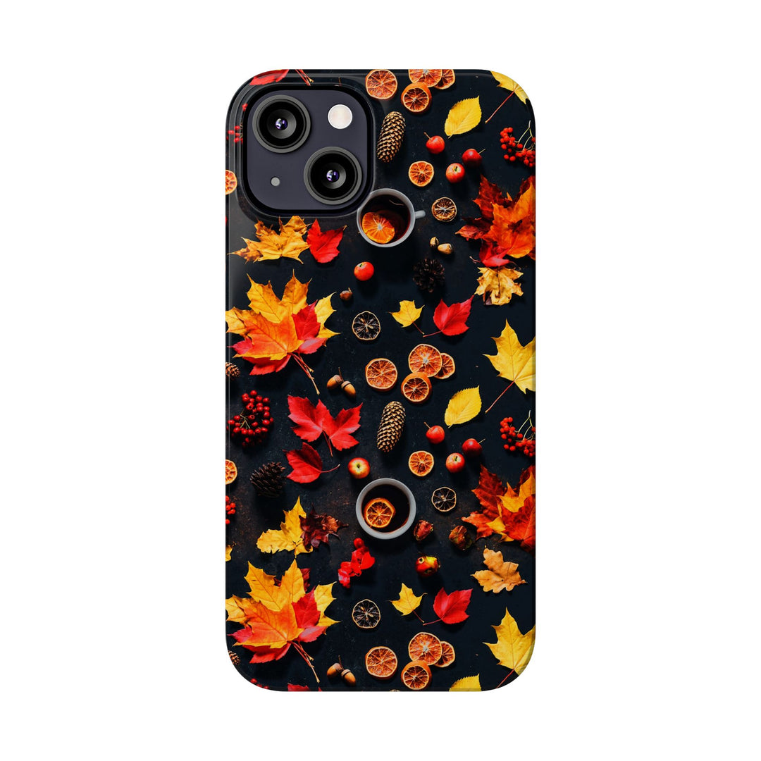 Slim Cute Fall Leaves Collage Phone Cases for Iphone | iPhone 15 Case | iPhone 15 Pro Max Case, Iphone 14, Iphone 14 Pro Max, Iphone 13, Iphone 16 - Studio40ParkLane