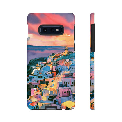 Impact Resistant, Greek Sunset, Cute Phone Cases for Samsung S24, S23, S22, S21, IPhone 15 pro Iphone 14 pro Iphone 13 IPhone 12 Iphone 11