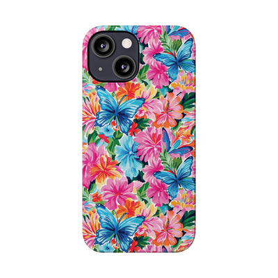 Slim Butterflies Flowers Gift for Her Cute Phone Cases for Iphone 16 Pro Max | iPhone 15 Case | iPhone 15 Pro Max Case, Iphone 14, 13, 12, 11, 10, 8, 7 - Studio40ParkLane