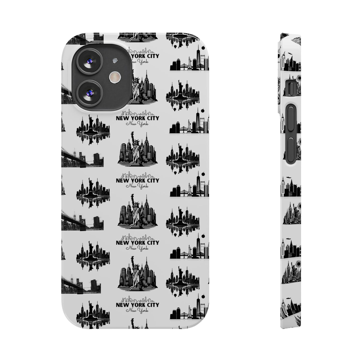 Slim New York Skyline Collage Coquette Gift for Her Cute Phone Cases for Iphone 16 Pro Max | iPhone 15 Case | iPhone 15 Pro Max Case, Iphone 14, Iphone 14 Pro Max, Iphone 13 12 11 8 7