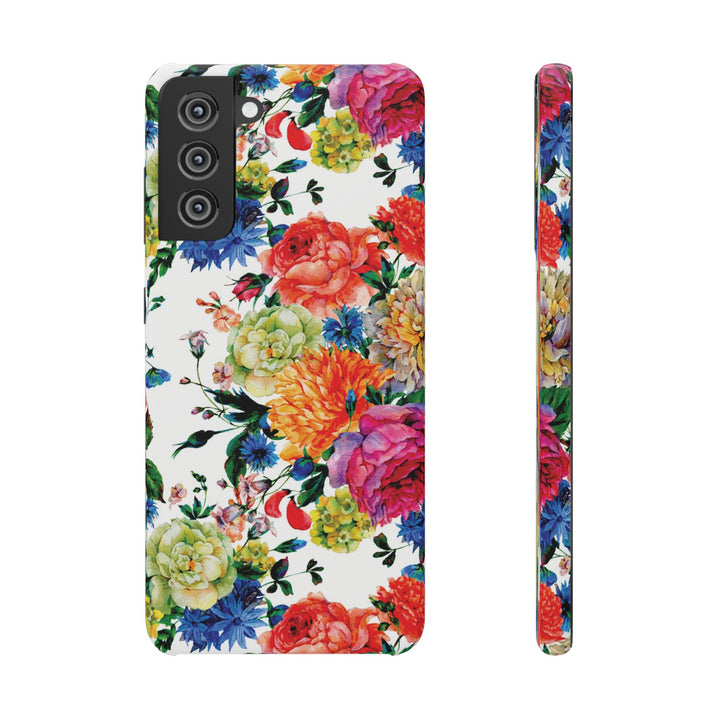 Sleek Snap Colorful Flowers Cute Phone Case for iPhone 16 15 14 13 12 11 X Xs Max Xr Pro Plus Samsung Galaxy S24 S23 S22 S21 S20 Note Ultra