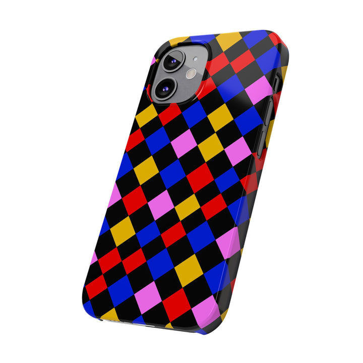 Slim Abstract Colorful Checkerboard Cute Phone Case for Iphone 17 - | iPhone 16 Pro Max Case | iPhone 15 Case Iphone 14 13 12 11 Gift for Her - Studio40ParkLane