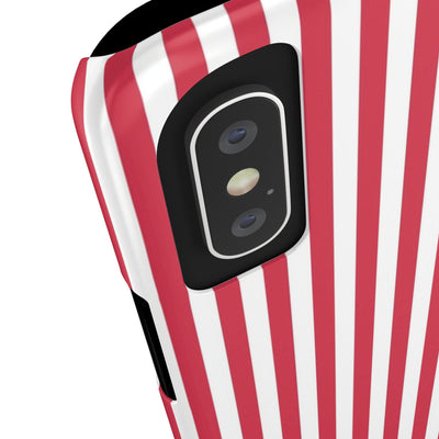 Slim Custom Personalized Winterberry Red Striped Phone Case for Iphone 17 - | iPhone 16 Pro Max Case | iPhone 15 Case Iphone 14 13 12 11 10 9 8 - Studio40ParkLane