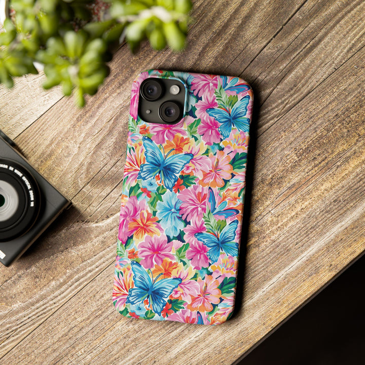 Slim Butterflies Flowers Gift for Her Cute Phone Cases for Iphone 16 Pro Max | iPhone 15 Case | iPhone 15 Pro Max Case, Iphone 14, 13, 12, 11, 10, 8, 7 - Studio40ParkLane