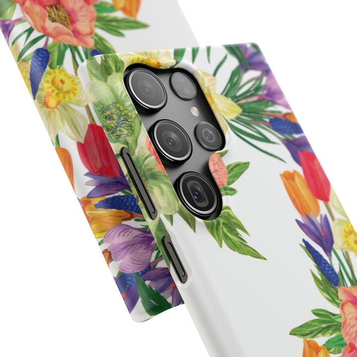 Sleek Snap Spring Summer Flowers Cute Phone Case for iPhone 16 15 14 13 12 11 X Xs Max Xr Pro Plus Samsung Galaxy S24 S23 S22 S21 S20 Ultra