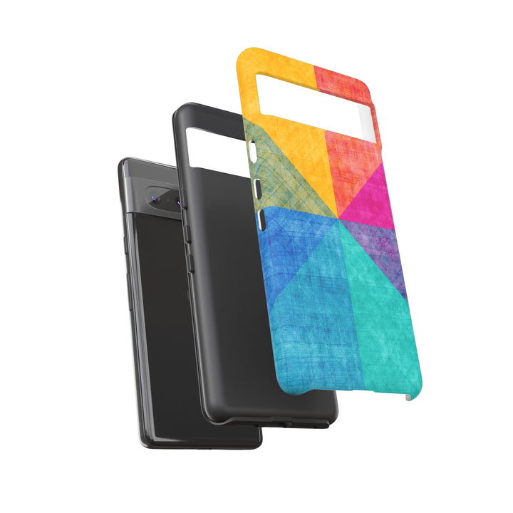 Impact Resistant, Colored Shapes, Cute Phone Cases for Samsung S24, S23, S22, S21, IPhone 15 pro Iphone 14 pro Iphone 13 IPhone 12 Iphone 11 - Studio40ParkLane