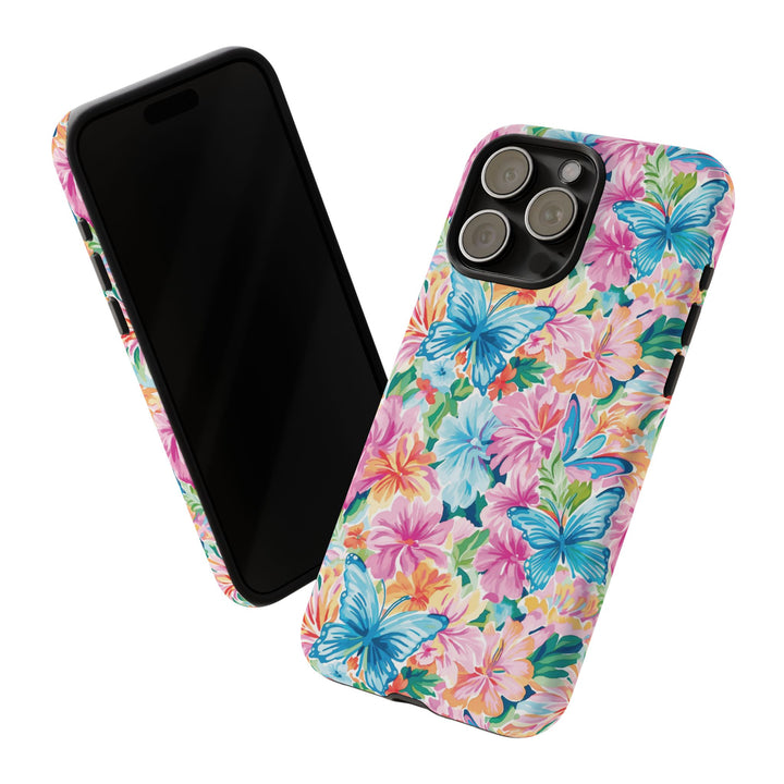 Premium Tough Butterflies Flowers Cute Phone Cases for Samsung S24, S23, S22, S21, S20, Plus and Ultra, Iphone 16 Pro Max,15, 14, 13, 12, 11, 10 - Studio40ParkLane