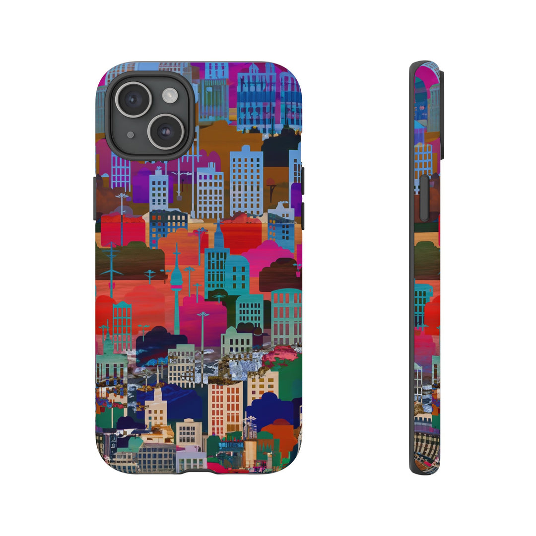 Cute Samsung Case | Cool Iphone Case | Summer City Skyline, Samsung S24, S23, S22, S21, IPhone 15 Case | Iphone 14 Case, Iphone 13 Case - Studio40ParkLane