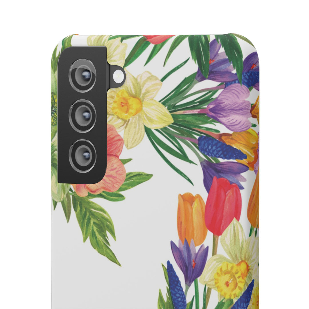 Sleek Snap Spring Summer Flowers Cute Phone Case for iPhone 16 15 14 13 12 11 X Xs Max Xr Pro Plus Samsung Galaxy S24 S23 S22 S21 S20 Ultra