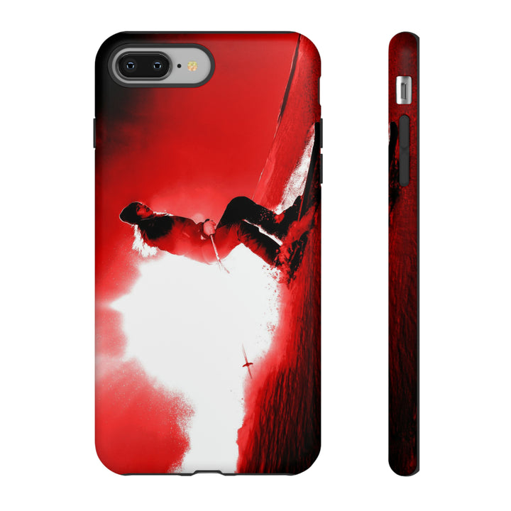 Cute IPhone Case | iPhone 15 Case | iPhone 15 Pro Max Case, Iphone 14 Case, Iphone 14 Pro Max Case IPhone Case for Art Lovers - Red Skier - Studio40ParkLane