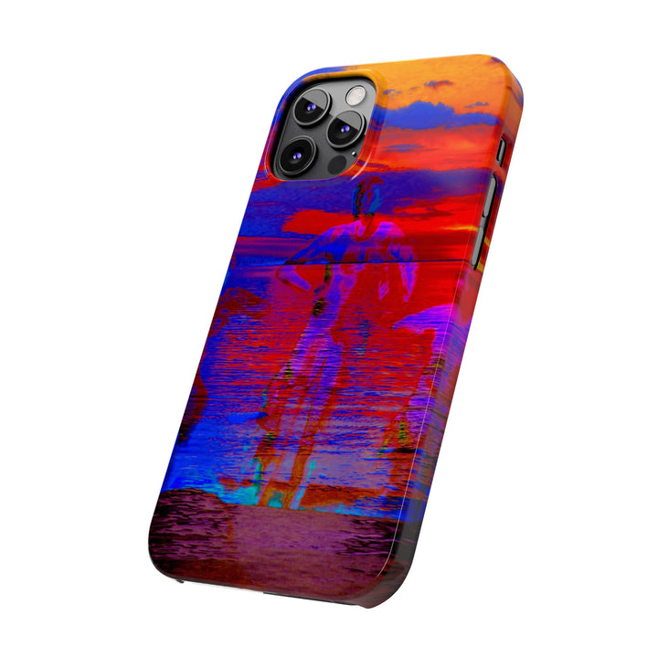 Slim Cute Phone Cases for Iphone | iPhone 15 Case | iPhone 15 Pro Max, Iphone 14 Case, Iphone 14 Pro Max, Iphone 13, Red Blue Sunset - Studio40ParkLane