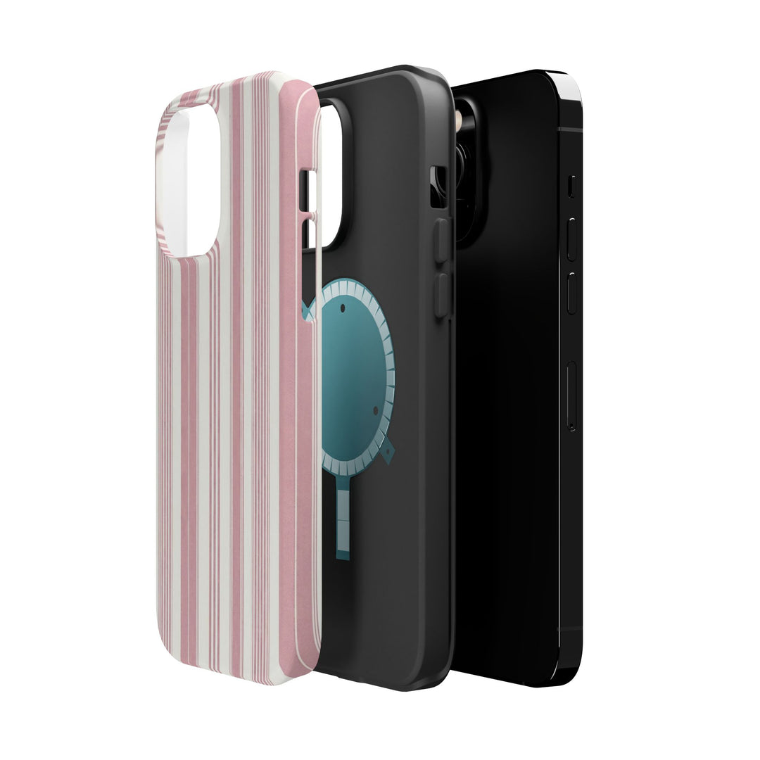 MagSafe Cute Phone Case, Coastal Striped Phone Case for iPhone 17 16 15 14 13 12 Pro Max, Samsung S26 S25 S24 Ultra case - Studio40ParkLane