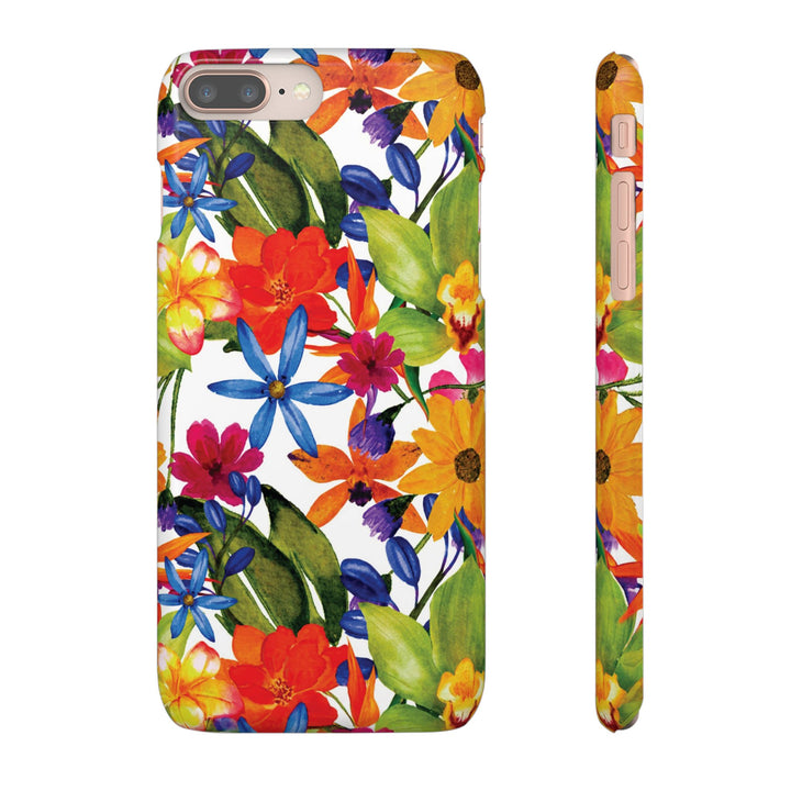 Sleek Snap Colorful Flowers Cute Phone Case for iPhone 16 15 14 13 12 11 X Xs Max Xr Pro Plus Samsung Galaxy S24 S23 S22 S21 S20 Note Ultra