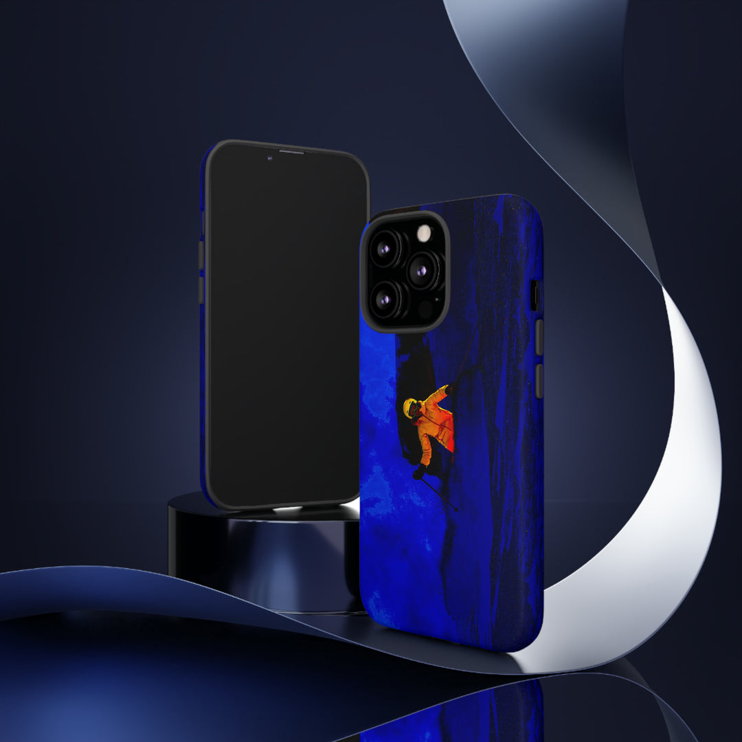 Cute IPhone Case | iPhone 15 Case | iPhone 15 Pro Max Case, Iphone 14 Case, Iphone 14 Pro Max Case IPhone Case for Art Lovers, Skier Mountain Night - Studio40ParkLane