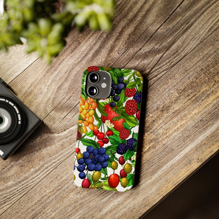 Slim Cute Phone Cases for Iphone - | iPhone 15 Case | iPhone 15 Pro Max Case, Iphone 14 Case, Iphone 14 Pro Max, Iphone 13, Summer Mixed Fruit - Studio40ParkLane