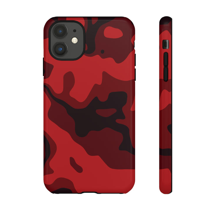 Cool Phone Case | Red Camouflage, For iPhone 15 Case | iPhone 15 Pro Case, Iphone 14 Case, Iphone 14 Pro Max Case, Protective Iphone Case - Studio40ParkLane