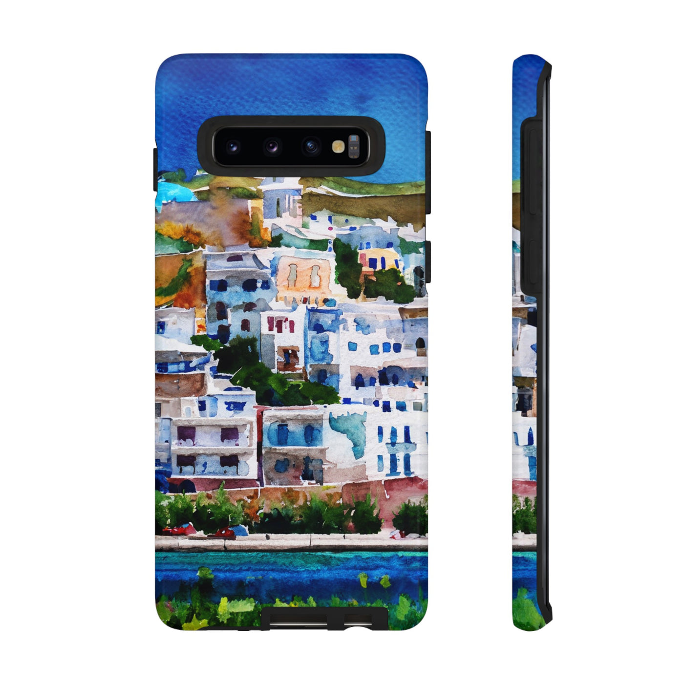 Impact Resistant, Greece House, Cute Phone Cases for Samsung S24, S23, S22, S21, IPhone 15 pro Iphone 14 pro Iphone 13 IPhone 12 Iphone 11