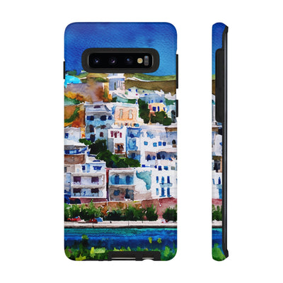 Impact Resistant, Greece House, Cute Phone Cases for Samsung S24, S23, S22, S21, IPhone 15 pro Iphone 14 pro Iphone 13 IPhone 12 Iphone 11