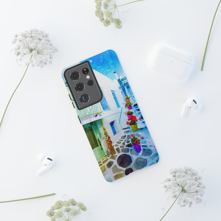 Impact Resistant, Greece House, Cute Phone Cases for Samsung S24, S23, S22, S21, IPhone 15 pro Iphone 14 pro Iphone 13 IPhone 12 Iphone 11 - Studio40ParkLane