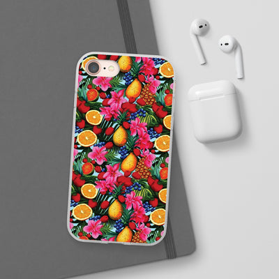 Cute Flexi Phone Cases, For Iphones and Samsung Galaxy Phones, Summer Mixed Fruit, Galaxy S23 Phone Case, Samsung S22 Case, Samsung S21, Iphone 15, Iphone 14, Iphone 13