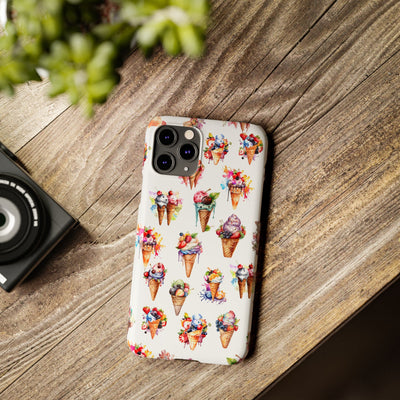 Summer Ice Cream Slim Cute Phone Cases for Iphone  | iPhone 15 Case | iPhone 15 Pro Max Case, Iphone 14, Iphone 14 Pro Max, Iphone 13