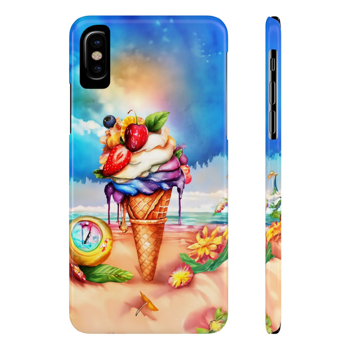 Slim Summer Ice Cream Cone Slim Cute Phone Cases for Iphone | iPhone 15 Case | iPhone 15 Pro Max Case, Iphone 14, Iphone 14 Pro Max, Iphone 13 - Studio40ParkLane
