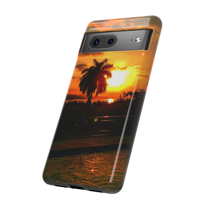 Cute Samsung Case | Cool Iphone Case | Summer Jamaica Pool Sunset, Samsung S24, S23, S22, S21, IPhone 15 Case | Iphone 14 Case, Iphone 13 Case - Studio40ParkLane