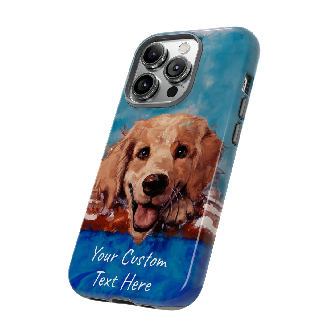 Personalize this Cute IPhone Case | Golden Retriever Dog iPhone Case, iPhone 15 Case | iPhone 15 Case, Iphone 14 Case, Iphone 14 Pro Max Case - Studio40ParkLane