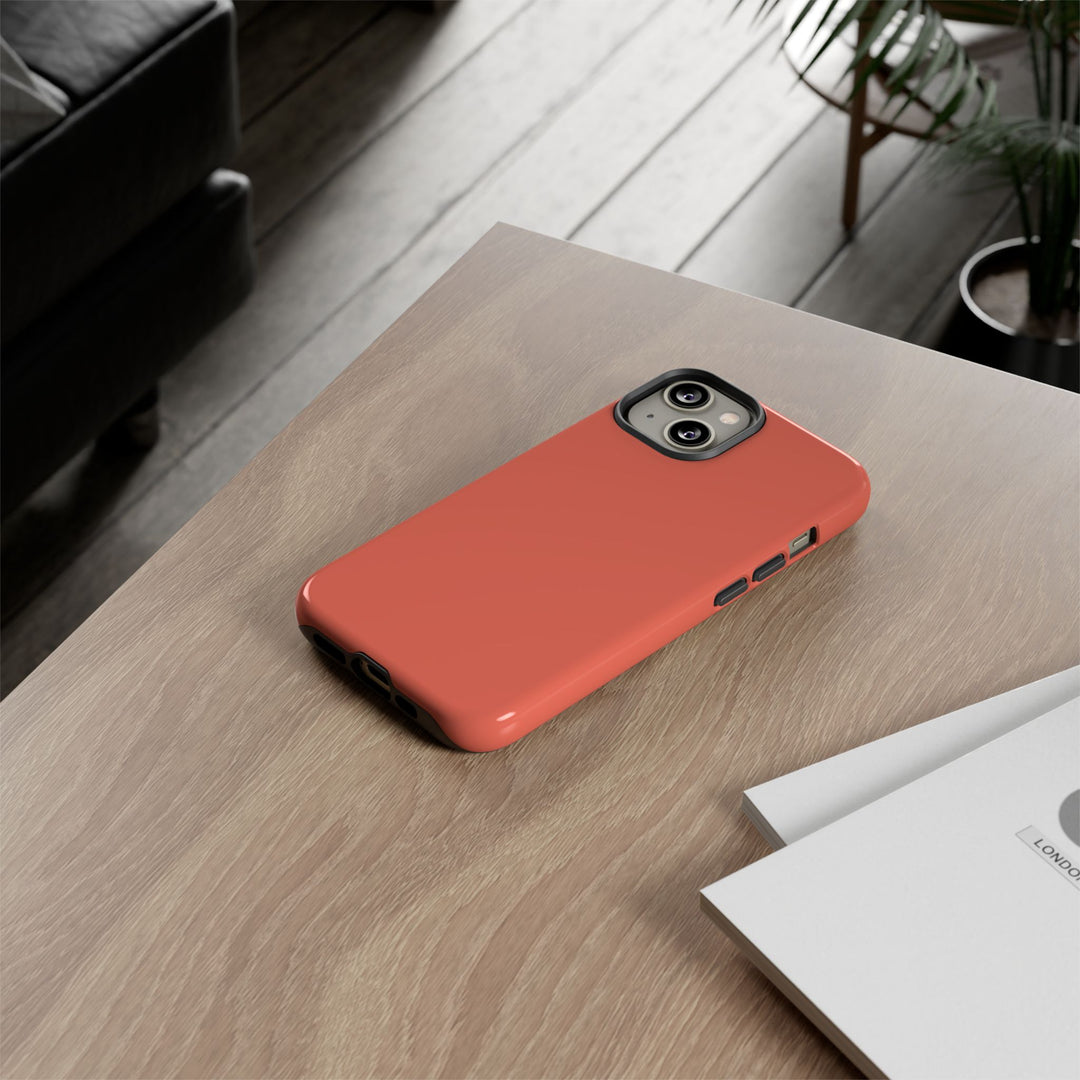 Premium Tough Coral Pink Orange Gift for Her Cute Phone Cases for Samsung S25 S24, S23, S22, S21, Iphone, 16, 15, 14, 13 Pro Max Ultra - Studio40ParkLane