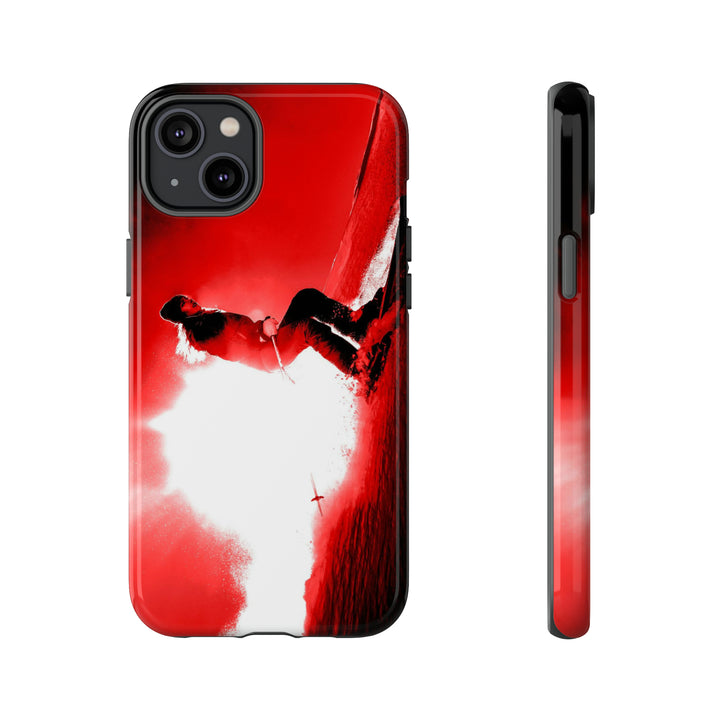 Cute IPhone Case | iPhone 15 Case | iPhone 15 Pro Max Case, Iphone 14 Case, Iphone 14 Pro Max Case IPhone Case for Art Lovers - Red Skier - Studio40ParkLane