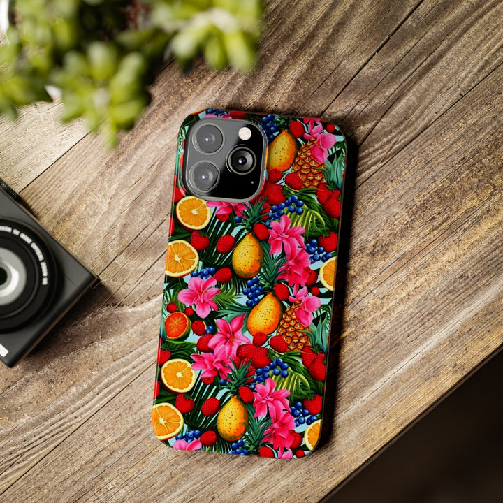 Slim Cute Phone Cases for Iphone - | iPhone 15 Case | iPhone 15 Pro Max Case, Iphone 14 Case, Iphone 14 Pro Max, Iphone 13, Summer Mixed Fruit - Studio40ParkLane