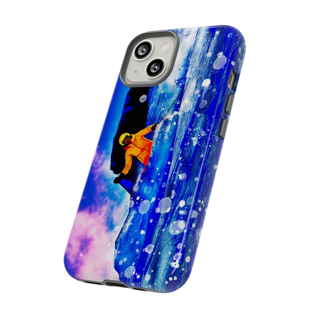 Cute IPhone Case | iPhone 15 Case | iPhone 15 Pro Max Case, Iphone 14 Case, Iphone 14 Pro Max Case IPhone Case for Art Lovers, Skier Mountain - Studio40ParkLane