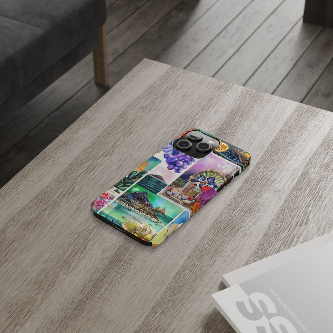 Slim Travel Coquette Collage Cute Phone Cases for Iphone | iPhone 15 Case | iPhone 15 Pro Max Case, Iphone 14, Iphone 14 Pro Max, Iphone 13 - Studio40ParkLane