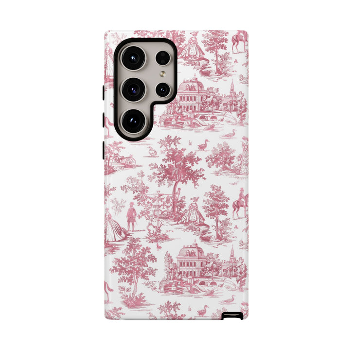 Premium Tough French Toile Gift for Her Cute Phone Cases for Samsung S25, S24, S23, S22, S21 Iphone, 16, 15, 14, 13, 12 Plus Max Pro Ultra - Studio40ParkLane