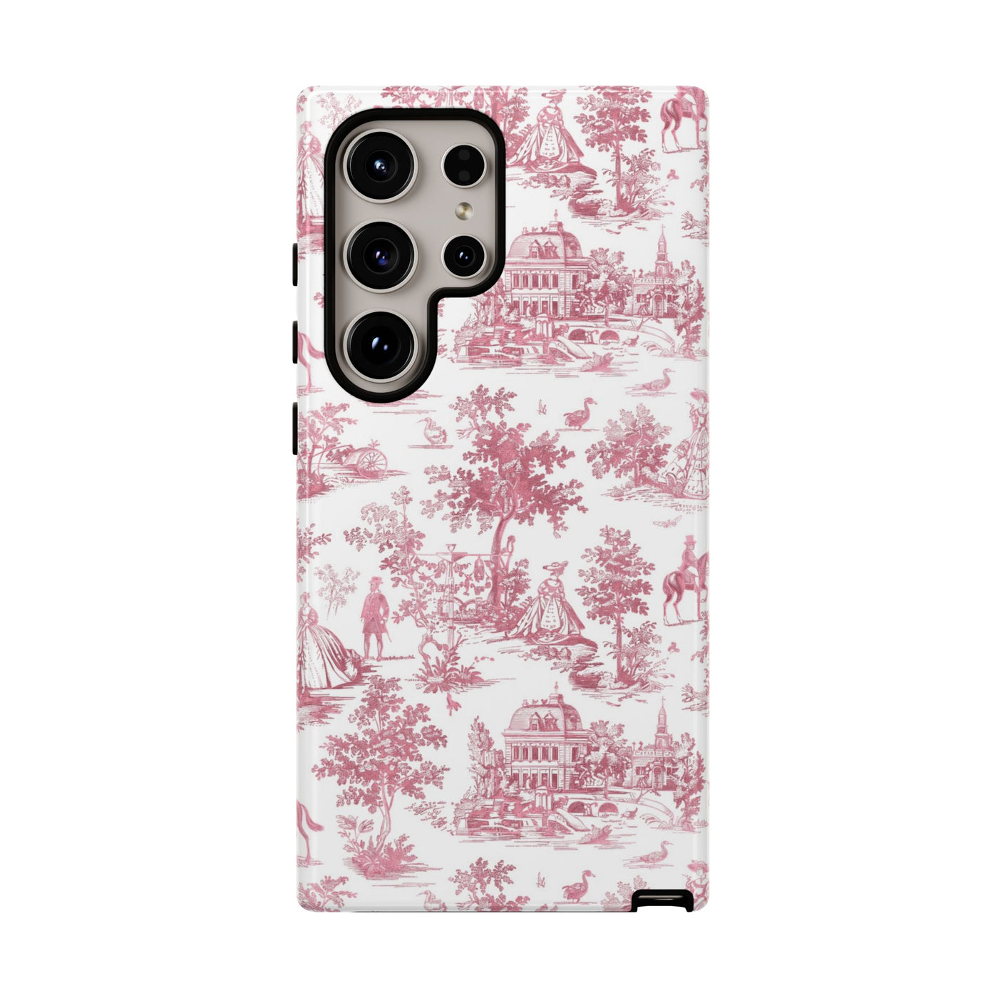 Premium Tough French Toile Gift for Her Cute Phone Cases for Samsung S25, S24, S23, S22, S21 Iphone, 16, 15, 14, 13, 12 Plus Max Pro Ultra - Studio40ParkLane