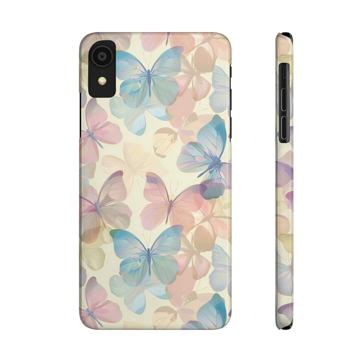 Slim Cute Phone Cases for Iphone - | iPhone 15 Case | iPhone 15 Pro Max Case, Iphone 14 Case, Iphone 14 Pro Max, Iphone 13, Summer Pastel Butterflies - Studio40ParkLane