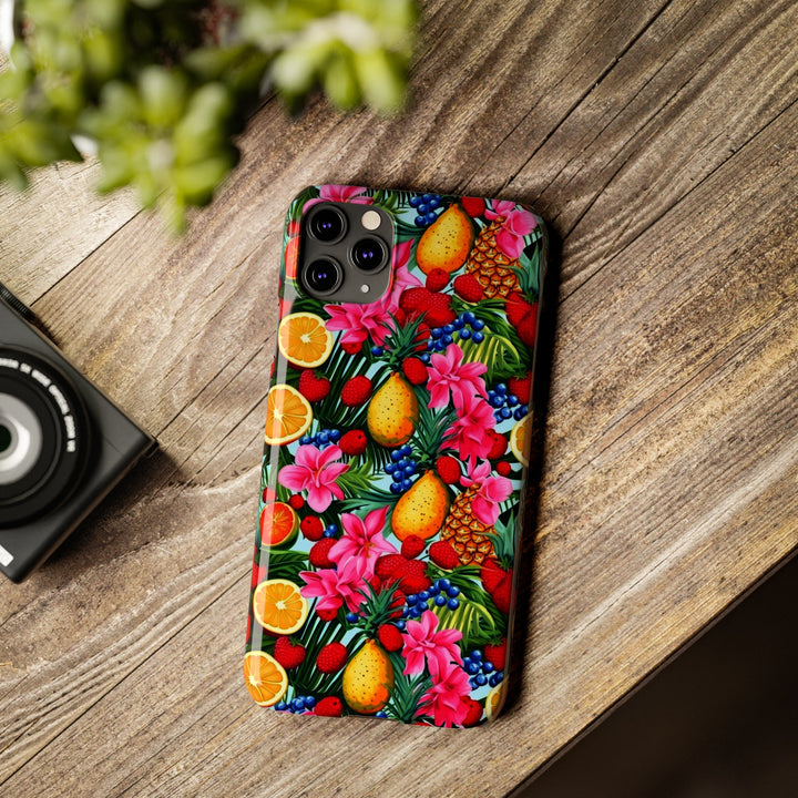 Slim Cute Phone Cases for Iphone - | iPhone 15 Case | iPhone 15 Pro Max Case, Iphone 14 Case, Iphone 14 Pro Max, Iphone 13, Summer Mixed Fruit - Studio40ParkLane