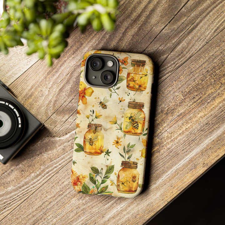 Impact Resistant, Honey Bees, Cute Phone Cases for Samsung S24, S23, S22, S21, IPhone 15 pro Iphone 14 pro Iphone 13 IPhone 12 Iphone 11 - Studio40ParkLane