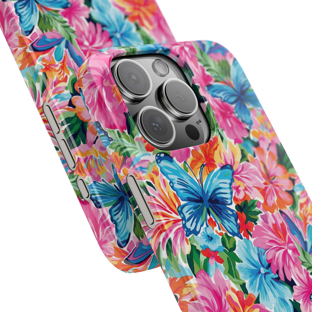 Slim Butterflies Flowers Gift for Her Cute Phone Cases for Iphone 16 Pro Max | iPhone 15 Case | iPhone 15 Pro Max Case, Iphone 14, 13, 12, 11, 10, 8, 7 - Studio40ParkLane