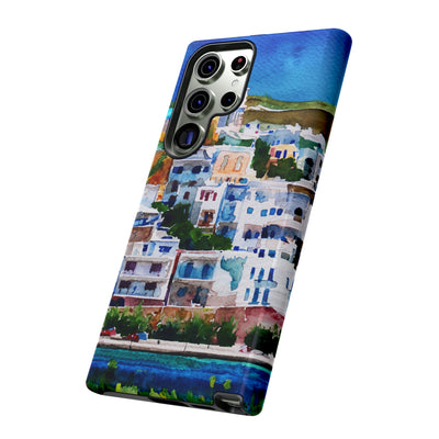 Impact Resistant, Greece House, Cute Phone Cases for Samsung S24, S23, S22, S21, IPhone 15 pro Iphone 14 pro Iphone 13 IPhone 12 Iphone 11