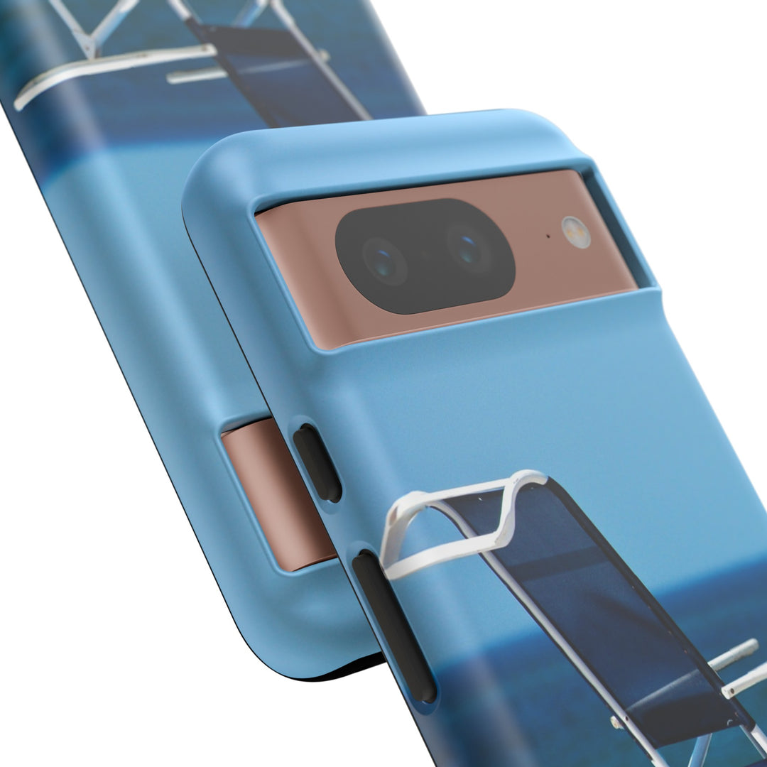 Cute Samsung Case | Cool Iphone Case | Summer Blue Beach Chair, Samsung S24, S23, S22, S21, IPhone 15 Case | Iphone 14 Case, Iphone 13 Case - Studio40ParkLane