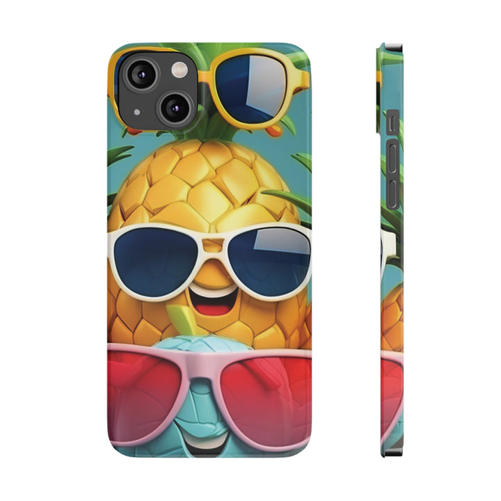 Slim Cute Phone Cases for Iphone - | iPhone 15 Case | iPhone 15 Pro Max Case, Iphone 14 Case, Iphone 14 Pro Max, Iphone 13, Summer Pineapple Fruit - Studio40ParkLane