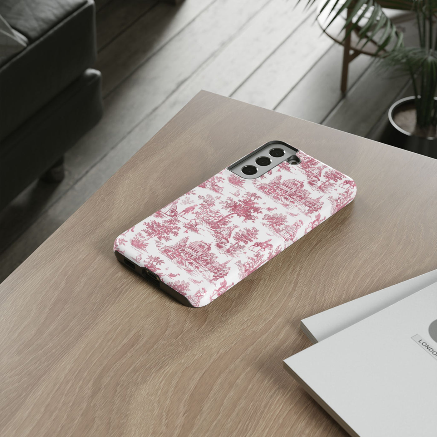Premium Tough French Toile Gift for Her Cute Phone Cases for Samsung S25, S24, S23, S22, S21 Iphone, 16, 15, 14, 13, 12 Plus Max Pro Ultra - Studio40ParkLane