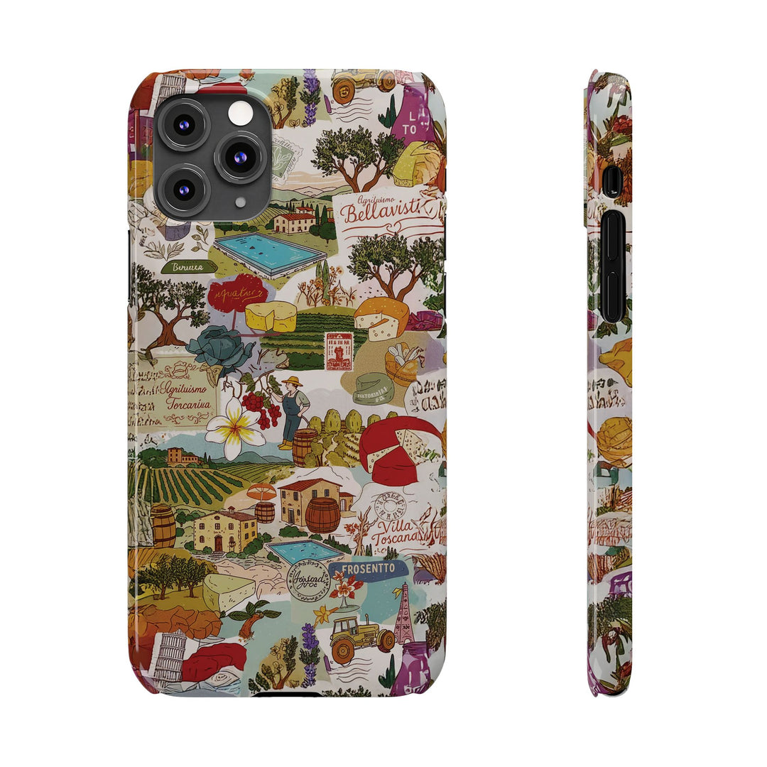 Slim Italy Tuscany Coquette Collage Cute Phone Case for Iphone 17 - | iPhone 16 Pro Max Case | iPhone 15 Case Iphone 14 13 12 11 10 9 8 7 - Studio40ParkLane