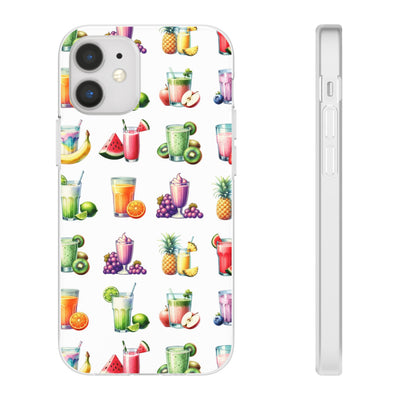 Cute Flexi Phone Cases, For Iphones and Samsung Galaxy Phones, Tropical Summer Fruit Cocktails, Galaxy S23 Phone Case, Samsung S22 Case, Samsung S21, Iphone 15, Iphone 14, Iphone 13