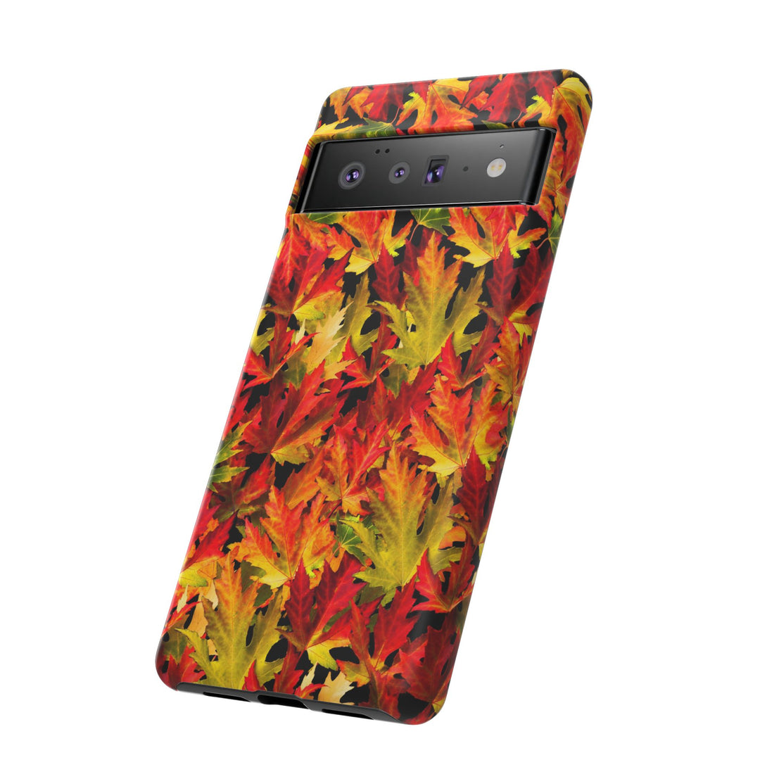 Fall Leaves Impact Resistant, Cute Phone Cases for Samsung S24, S23, S22, S21, IPhone 15 pro Iphone 14 pro Iphone 13 IPhone 12 Iphone 11 - Studio40ParkLane